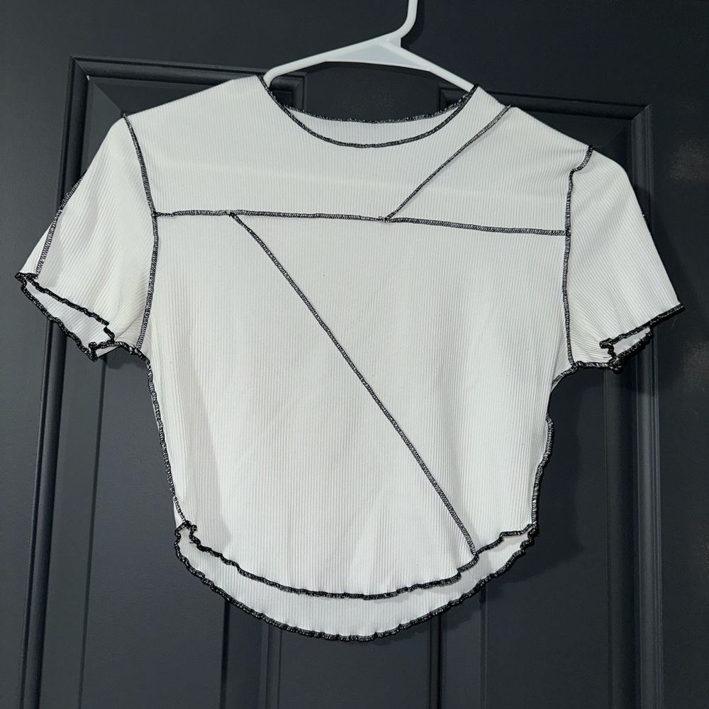 White crop top